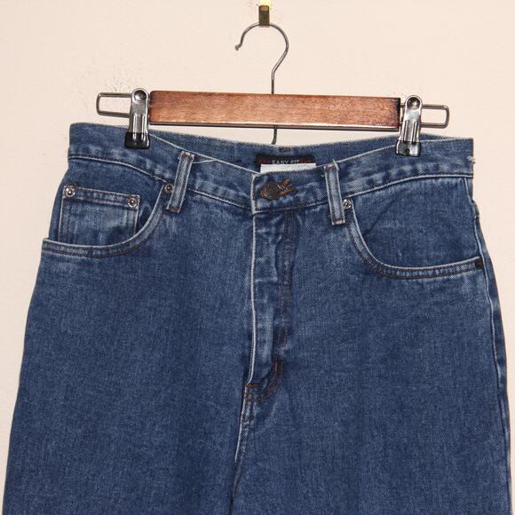 Vintage Bill Blass High Rise Tapered Mom Jeans Cotton Size 10 Short - Picture 3 of 6